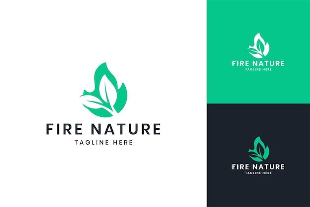 Negative space logo design