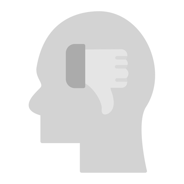 Negative Thinking icon vector image Can be used for Mental Health