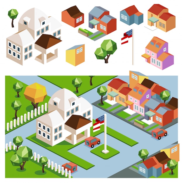 Neigborhood isometric design