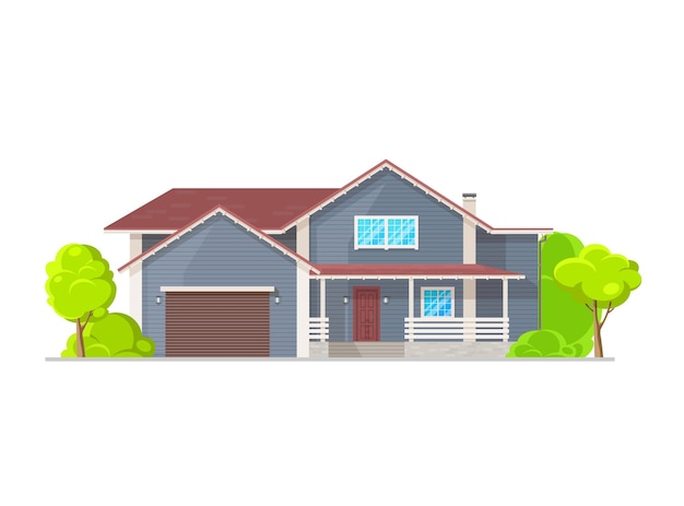 neighborhood house exterior with planks facade