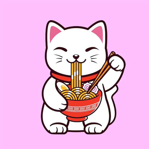 Neko Ramen-noedels.