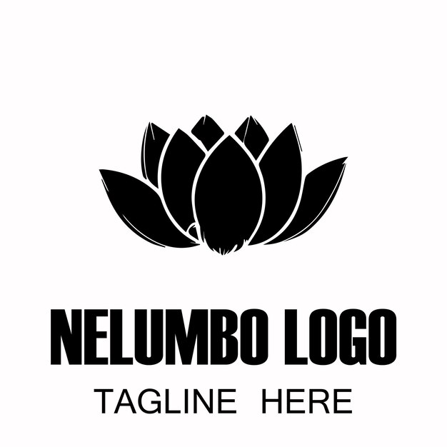 Vector nelumbo logo design for business