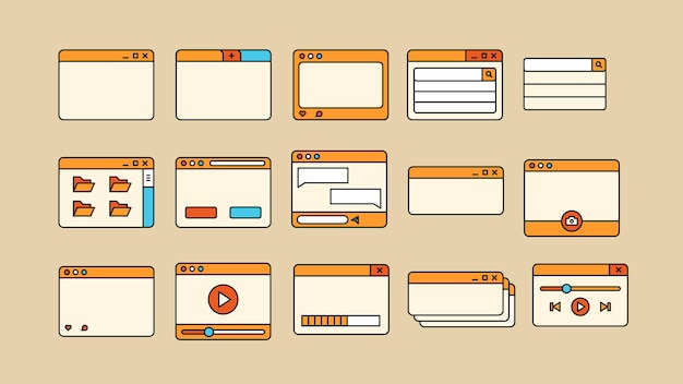 ネオ・ブルタリズム UI エレメント コレクション