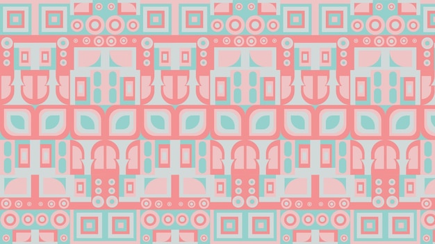 Neo geometric design pattern style with simple basic shape