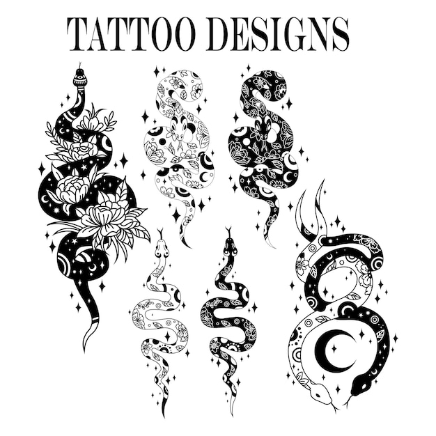Neo tribale tatoeage set vector keltische gotische cyber lichaamsornament vormen kit abstract hawaiiaans teken