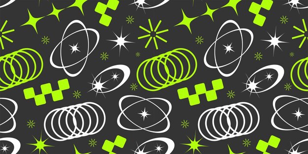 Vector neo y2k vector seamless pattern backgrounds