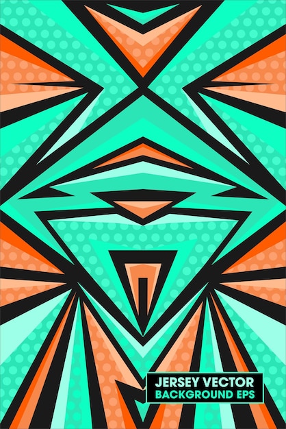 NEON ABSTRACTE JERSEY ONTWERPACHTERGROND