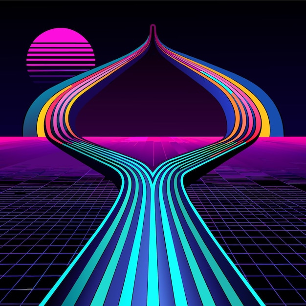 Vector neon achtergrond