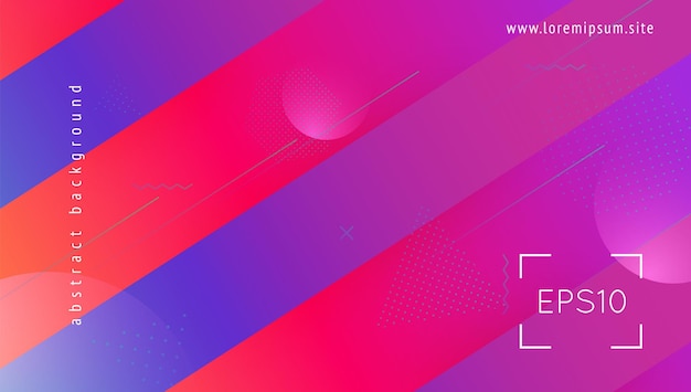 Neon background. commercial composition. art landing page. hipster page. flat dynamic layout. geometric poster. violet memphis banner. abstract journal. magenta neon background