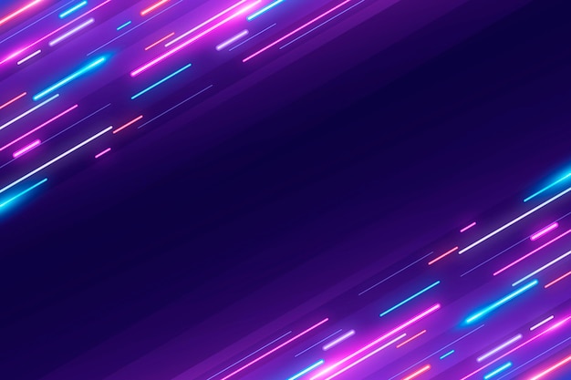 Vector neon background effect design