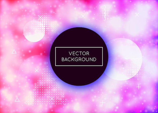 Vector neon background with liquid purple shapes luminous fluid fluor