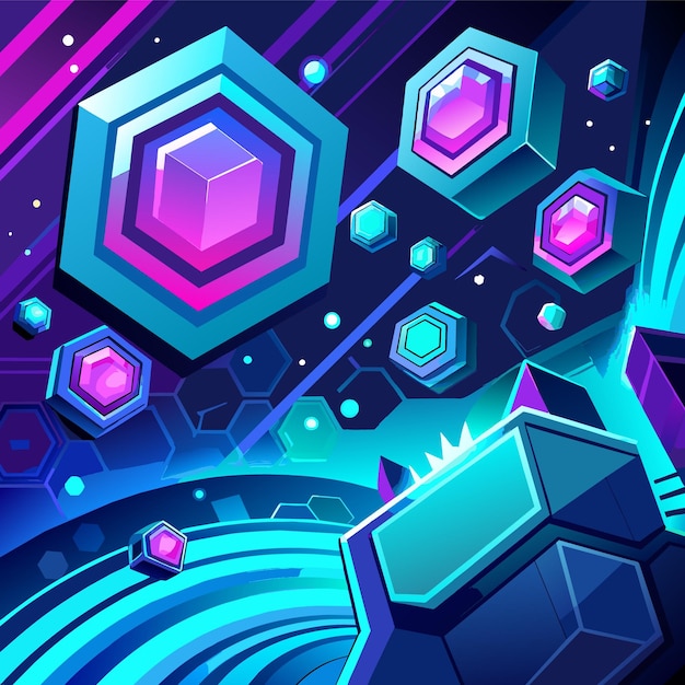 Вектор neon background