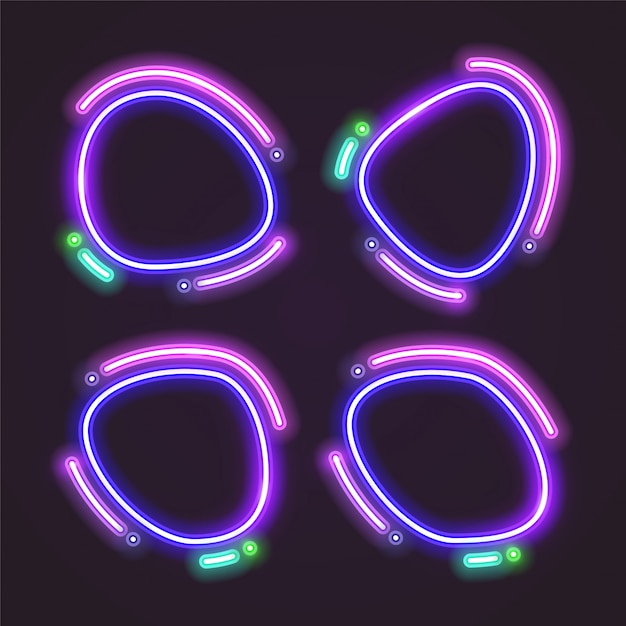 Neon banner sjabloonontwerp.