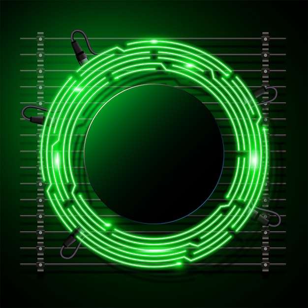 Neon banner sjabloonontwerp.