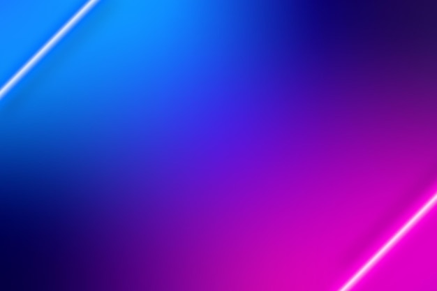 Neon blauwe en roze lichtgevende lijnen bright vector banner