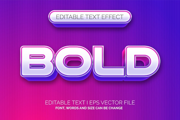 neon bold Text Effect