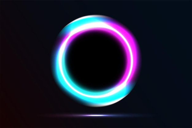 neon cirkelvorm voor de achtergrond van het bedrijfslogo