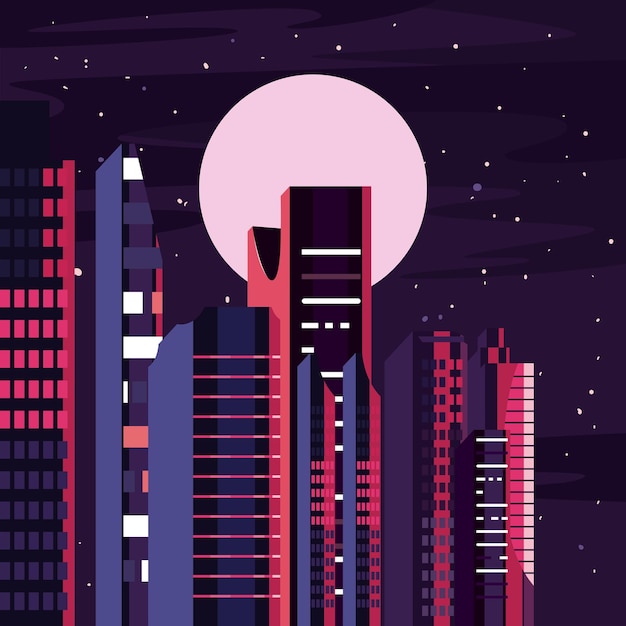 neon city card