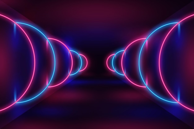 Vector neon design background