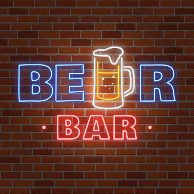 Progettazione al neon per bar, pub e ristoranti