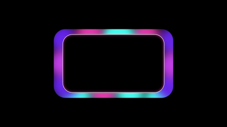Vector neon frame