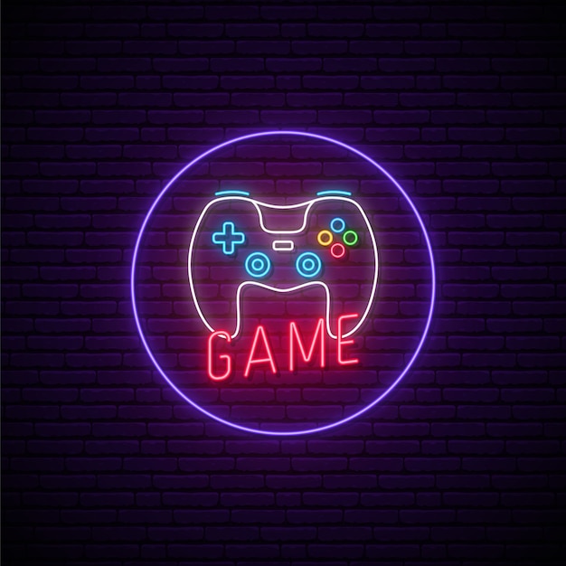 Neon game uithangbord.