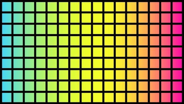 Neon gekleurde tegel vierkanten achtergrond