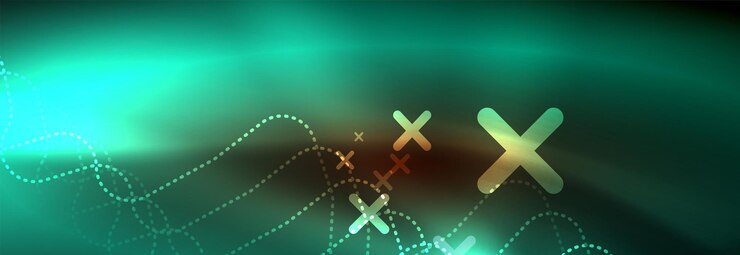 Vector neon glowing techno lines hitech futuristic abstract background template with square shapes