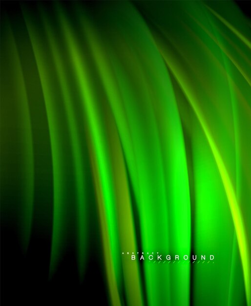 Vector neon glowing wave magic energy and light motion background vector wallpaper template