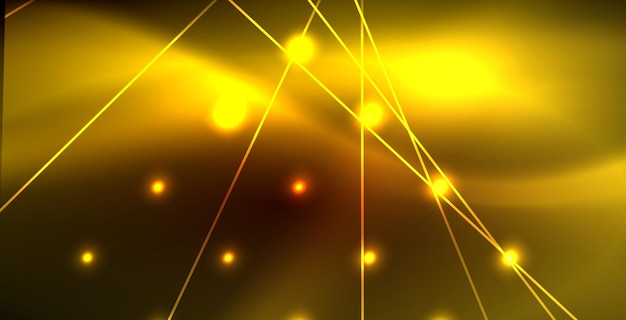neon glowing wave magic energy and light motion background