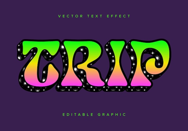 Neon Gradient Vector Text Effect Mockup