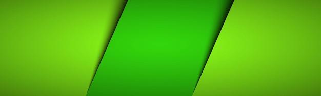 Neon green modern material header Overlayed sheets of paper banner Corporate template for your business Vector abstract background