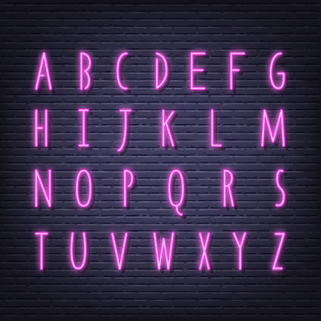 Neon letters uithangbord