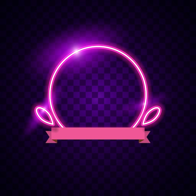 Neon light glow glowing shiny background vector border frame border sign neon sign game gaming technology tech modern futuristic abstract blank space night