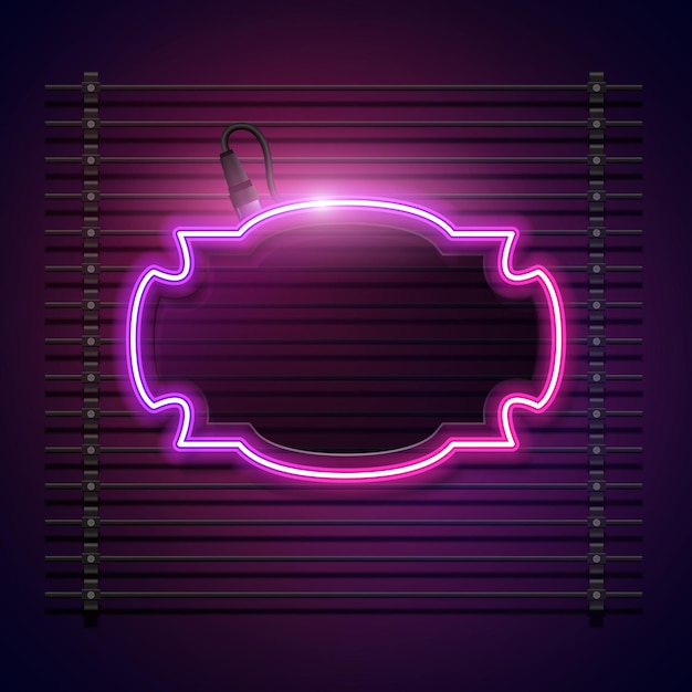 Neon light glow glowing shiny background vector border frame border sign neon sign game gaming technology tech modern futuristic abstract blank space night