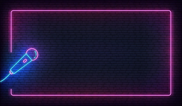 Vector neon light illustration