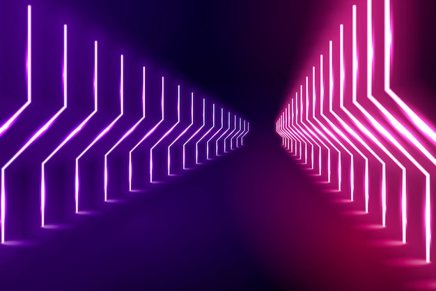 Vector neon lights background concept