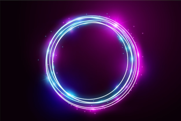 Vector neon lights background