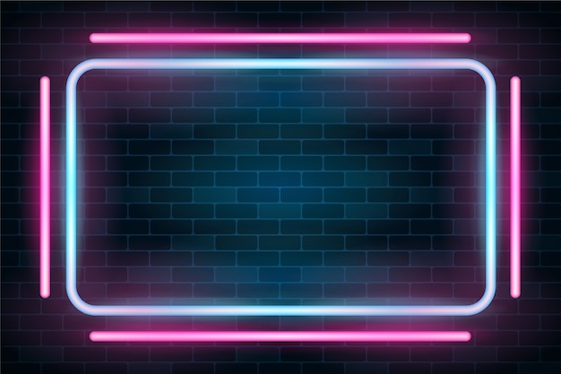 Neon lights background