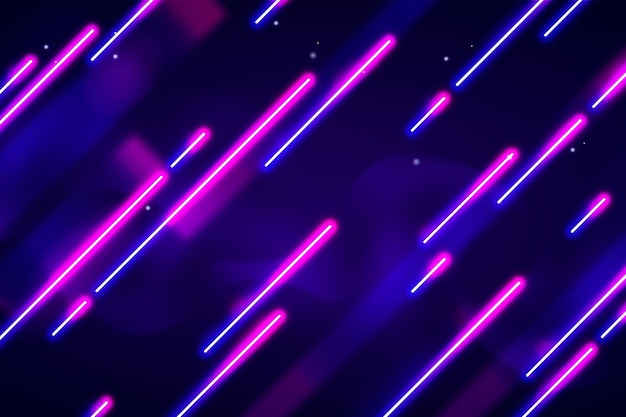 Vector neon lights wallpaper