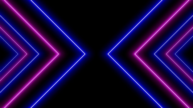 Vector neon lines background