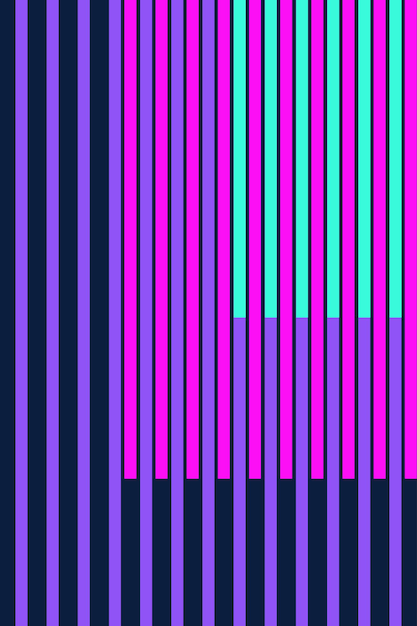 Vector neon lines on a dark background