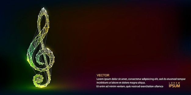 Musica al neonnote musicali disegno a tratteggio continuoillustrazione vettoriale