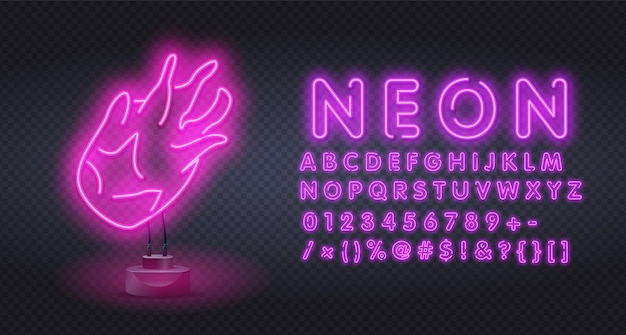 Neon Pitaya fruit neonreclame. Dragon fruit neonlicht