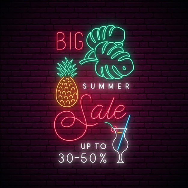 Neon Sale uithangbord