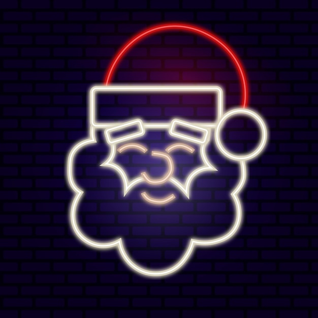 Babbo natale al neon