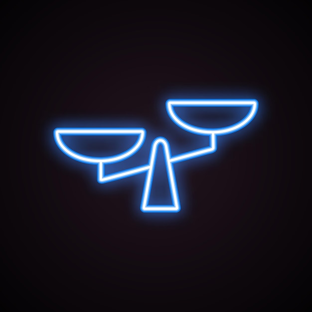 Neon schalen pictogram