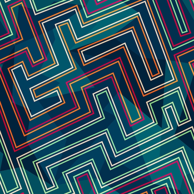 Vector neon seamless pattern