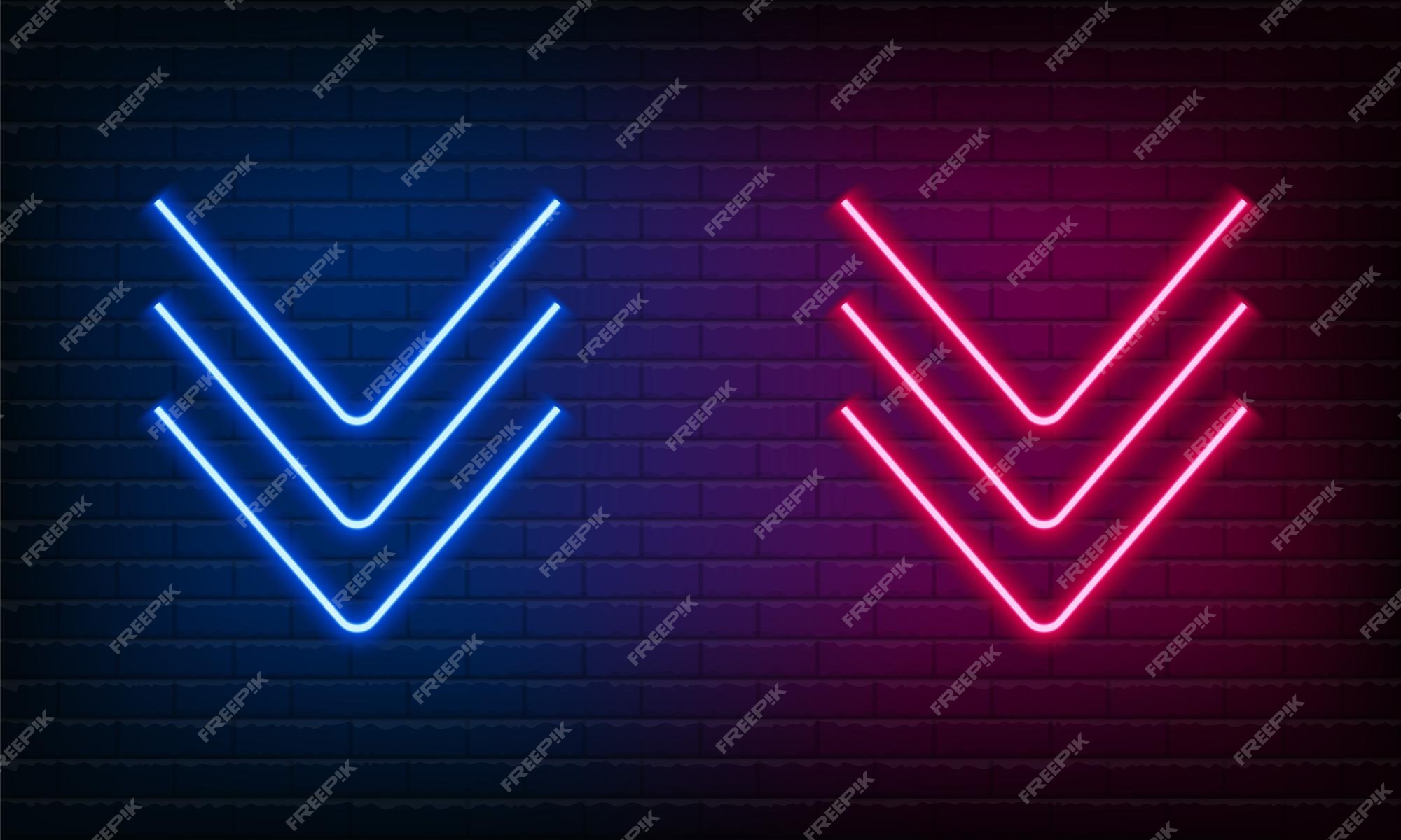 Premium Vector  Neon icon blue download stamp isolated on white