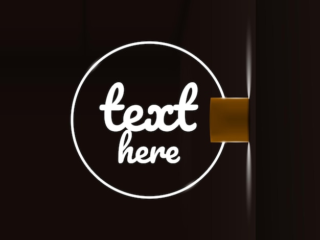 neon sign mockup logo